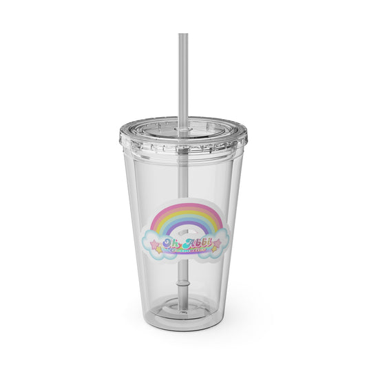 Sunsplash Tumbler with Straw, 16oz